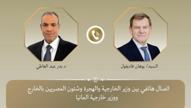 صورة وزير الخارجية ونظيره الألماني يبحثان هاتفيا الأوضاع في قطاع غزة