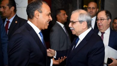 صورة – وزير الخارجية يلتقي رئيس وزراء لبنان بمدينة العلمين