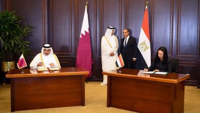 صورة وزيرة التضامن الاجتماعي ووزير المالية بقطر يوقعان مذكرة تفاهم للتعاون في مجال التأمينات الاجتماعية والمعاشات بين البلدين