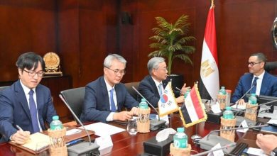 صورة الخطيب يبحث زيادة استثمارات كوريا الجنوبية بالسوق المصرية