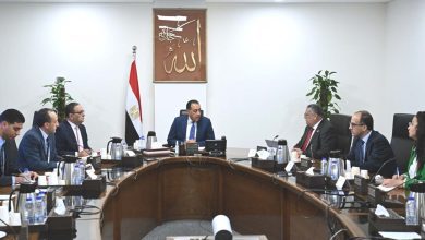 صورة مدبولي يلتقي رئيس الهيئة العامة للمنطقة الاقتصادية لمتابعة تنمية منلمثلث الذهبي
