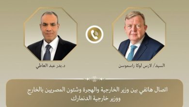 صورة وزير الخارجية يستعرض مع نظيره الدنماركي هاتفيًا مقترح وقف إطلاق النار في غزة