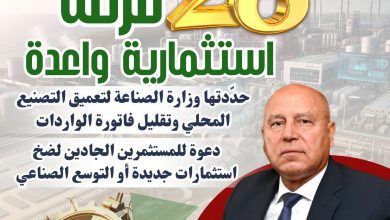صورة وزارة الصناعة تدعو المستثمرين للاستثمار في 28 فرصة واعدة لتلبية احتياجات السوق وتقليل الاستيراد