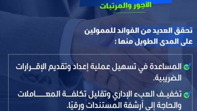 صورة “مصلحة الضرائب” تصدر إنفوجرافًا حول منظومة توحيد أسس ومعايير احتساب ضريبة الأجور