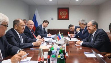 صورة وزير الخارجية يلتقي مع نظيره الروسى