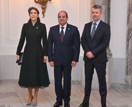 صورة ملكة الدنمارك تشارك في حفل إفتتاح المتحف المصري الكبير