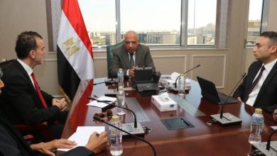 صورة وزير الكهرباء يبحث مع مسئوولي شركة إماراتية تنفيذ مشروع الربط الكهربائي مع إيطاليا وإقامة مشروعات طاقة متجددة