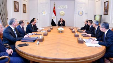 صورة الرئيس السيسي : نحرص  على توطيد التعاون الاقتصادي والاستثماري مع الصين
