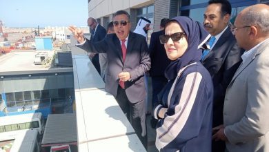 صورة ميناء شرق بورسعيد يستقبل شحنات مساعدات إغاثية قطرية لأهالي قطاع غزة