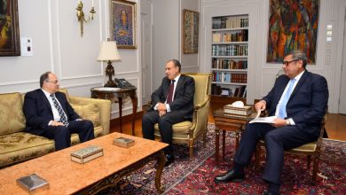 صورة وزير الخارجية يستقبل رئيس هيئة الدواء المصرية لبحث آليات تعزيز نفاذ الدواء المصري إلى الأسواق الخارجية