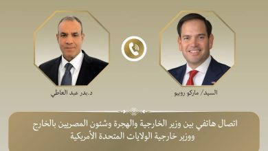 صورة اتصال هاتفي بين وزير الخارجية ونظيره الأمريكي ناقشا جهود إنهاء الحرب فى قطاع غزة