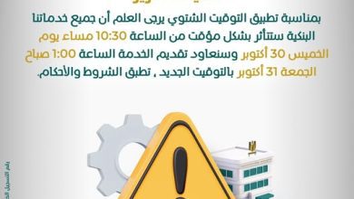 صورة البنك الزراعي المصري يعلن إجراء تحديثات تشغيلية مساء اليوم وتعطل بعض خدماته مؤقتًا