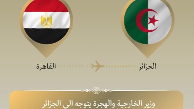 صورة وزير الخارجية يتوجه إلى الجزائر gتبادل الرؤى بشأن القضايا الإقليمية محل الاهتمام المشترك.