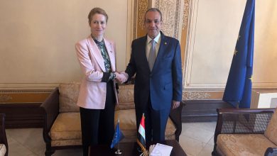 صورة وزير الخارجية يؤكد رفض مصر لأية إجراءات من شأنها تكريس الانفصال بين الضفة الغربية وغزة أو تقويض فرص حل الدولتين