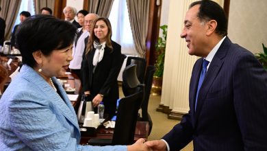 صورة رئيس الوزراء يلتقي محافظ طوكيو والوفد المرافق لها