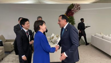 صورة رئيس الوزراء يلتقي رئيسة وزراء اليابان ويعرب عن تطلعه لتوسيع دوائر التعاون بين البلدين