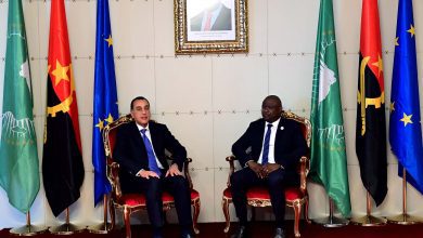 صورة نيابة عن السيسي : رئيس الوزراء يصل أنجولا للمشاركة في القمة السابعة بين الاتحاد الأفريقي والاتحاد الأوروبي