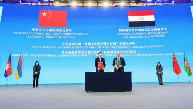صورة توقيع اتفاقية تعاون بين المجلس الأعلى للآثار والإدارة الوطنية للتراث الثقافي بالصين