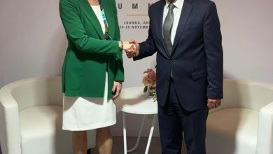 صورة وزير الخارجية يلتقي وزيرة خارجية سلوفينيا وتبادلا الرؤى إزاء الأوضاع الإقليمية والدولية ذات الاهتمام المشترك