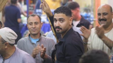 صورة الفنان والكاتب ناصر عبدالحفيظ يهنئ العقيد محمد إمام بزفاف نجله المهندس أحمد إمام