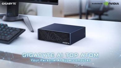 صورة جيجابايت تُعلن الإطلاق الرسمي لحاسوبها الفائق للذكاء الاصطناعي الشخصي “AI TOP ATOM” وتوفره الآن في الأسواق