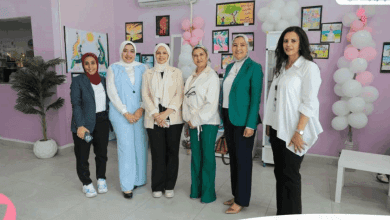 صورة وفد من بنك ABC يزور مستشفى بهية