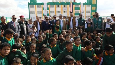 صورة البنك الأهلي المصري ومؤسسة مصر الخير يفتتحان مدرسة أولاد مازن للتعليم الأساسي بالنجيلة في مطروح «صور»