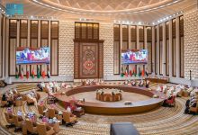 صورة قادة دول مجلس التعاون لدول الخليج العربي يرحبون بمخرجات قمة شرم الشيخ للسلام،