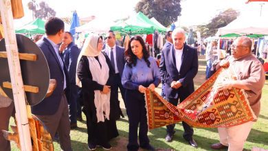 صورة وزيرة التضامن تفتتح معرض ” جزيرة الخير” بنادي الجزيرة الرياضي