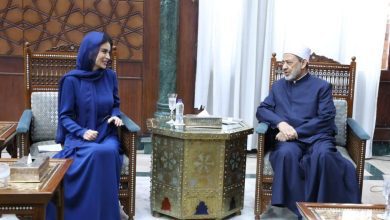 صورة شيخ الأزهر ورئيسة الإدارة الرئاسية بأوزبكستان يتفقان على تعزيز العمل لحفظ التراث الإسلامي