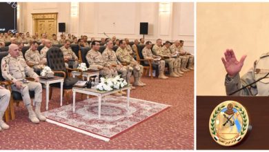 صورة وزير الدفاع والإنتاج الحربى يلتقى بمقاتلى قوات حرس الحدود ويكرم عدداً من المتميزين