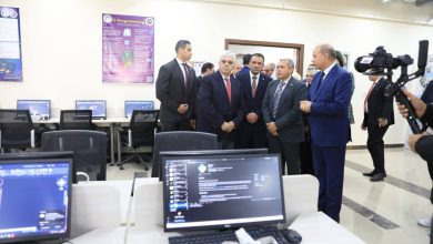 صورة وزير التعليم العالي يتفقد جامعة المنصورة الأهلية