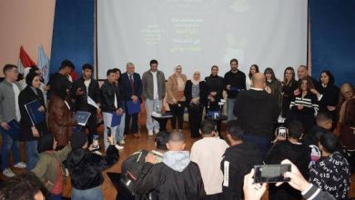 صورة نجوم الفن بمسلسل “لينك” فى ضيافة الجامعة المصرية الروسية