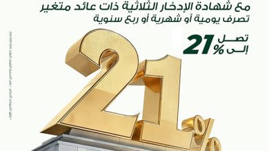 صورة البنك العربي الأفريقي يطرح شهادة ادخار ثلاثية بعائد 21%