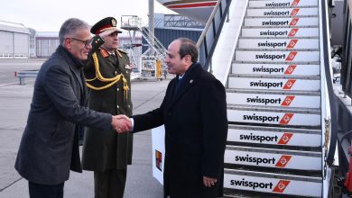 صورة الرئيس السيسي يصل مطار زيورخ للمشاركة في المنتدى الاقتصادي العالمي