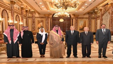صورة رئيس مجلس الشيوخ يستقبل السفير السعودي بالقاهرة