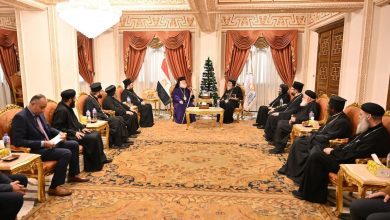 صورة البابا تواضروس يستقبل بطريرك الروم الأرثوذكس بالإسكندرية للتهنئة بالأعياد