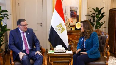 صورة وزيرة التنمية المحلية تبحث مع رئيس الجهاز المركزي للتنظيم والإدارة تحديث الهياكل التنظيمية