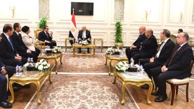 صورة المستشار هشام بدوي يستقبل نائب رئيس الوزراء ووزير الصحة للتهنئة بتوليه رئاسة مجلس النواب