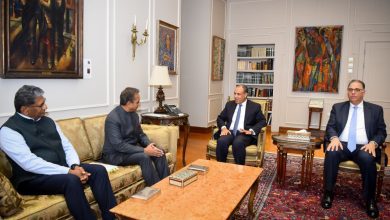 صورة وزير الخارجية يستقبل وزير الدولة للشئون الخارجية الهندي