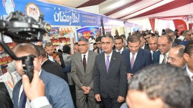 صورة وزير التموين يفتتح معرض أهلا رمضان بالجيزة