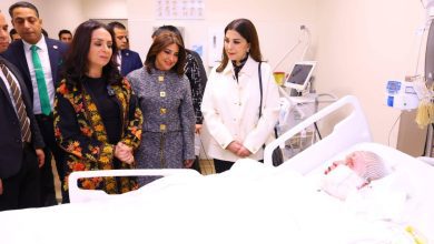 صورة وزيرة التضامن الاجتماعي تتفقد مستشفى أهل مصر لعلاج الحروق