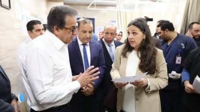 صورة وزير الصحة يتفقد النموذج المرجعي الأول لرعاية السكتة الدماغية الشاملة بمستشفى القناطر الخيرية
