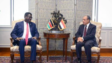 صورة وزير الخارجية يستقبل نظيره الجنوب سوداني ويبحثان سبل تعزيز العلاقات الثنائية