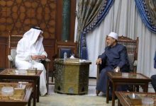 صورة شيخ الأزهر يستقبل سفير خادم الحرمين الشريفين لدى مصر