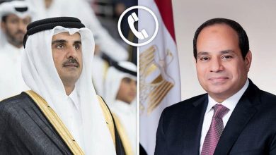 صورة الرئيس السيسي يُجري اتصالا هاتفيا بالشيخ تميم لمتابعة تداعيات الاعتداء الإيراني على أراضي قطر