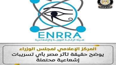 صورة مجلس الوزراء يوضح حقيقة تأثر مصر بتسريبات إشعاعية