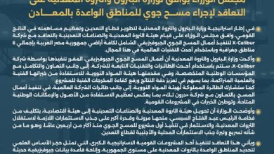 صورة مجلس الوزراء يوافق ل “البترول ” على التعاقد لإجراء مسح جوي للمناطق الواعدة بالمعادن