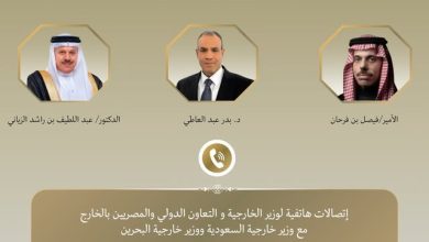 صورة وزير الخارجية يبحث مع نظيريه السعودي والبحريني جهود خفض التصعيد وتضامن مصر الكامل مع دول الخليج الشقيقة