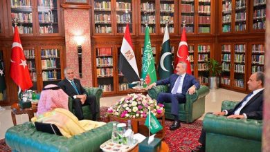 صورة وزير الخارجية يشارك في الاجتماع الرباعي مع وزراء خارجية باكستان وتركيا والسعودية لبحث مستجدات الأوضاع الإقليمية وجهود خفض التصعيد